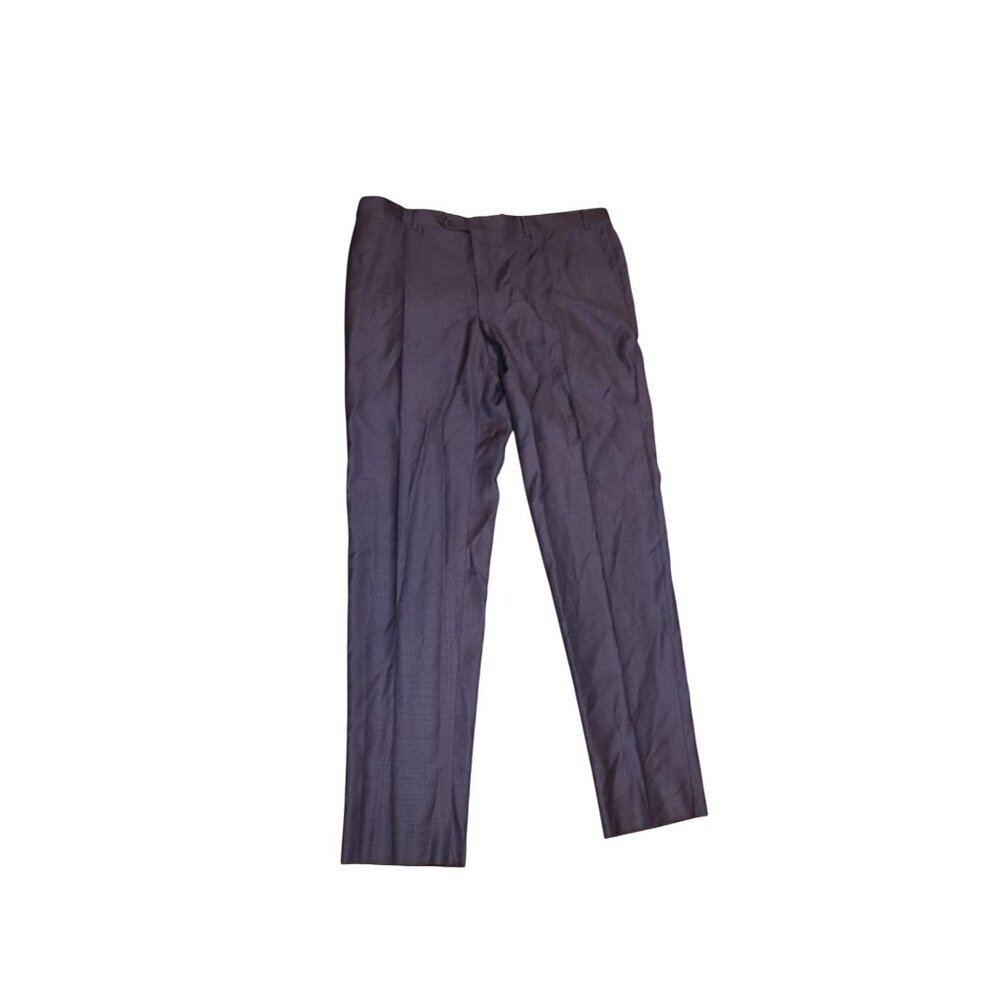 Canali Mens Blue Wool Dress Pants, Size 42 NWT